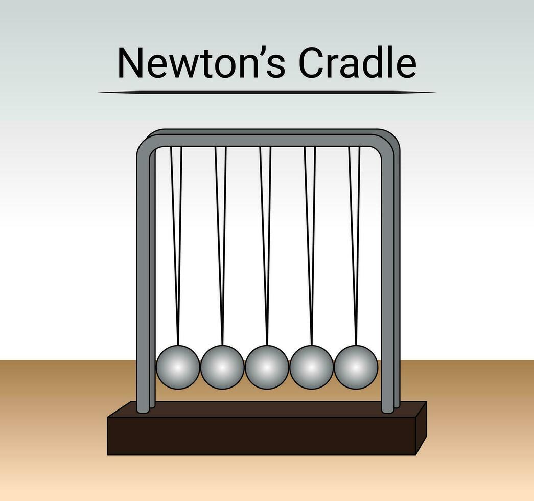 de newton cuna modelo vector