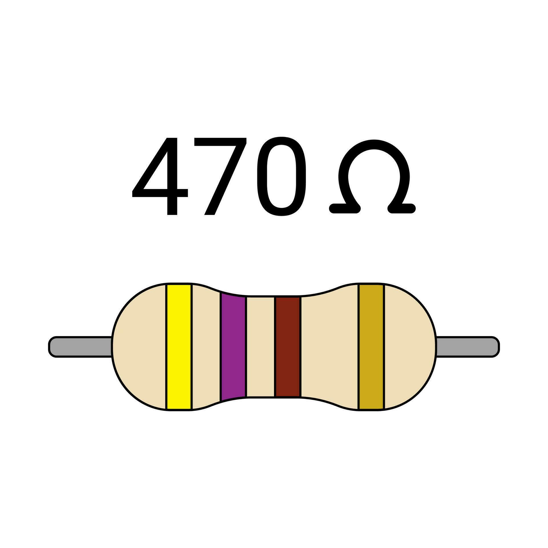 4 Pcs 470 Ohm In-line Resistor To Power Bypassed Or Secondary Alternator Ap B08c3vnsr1