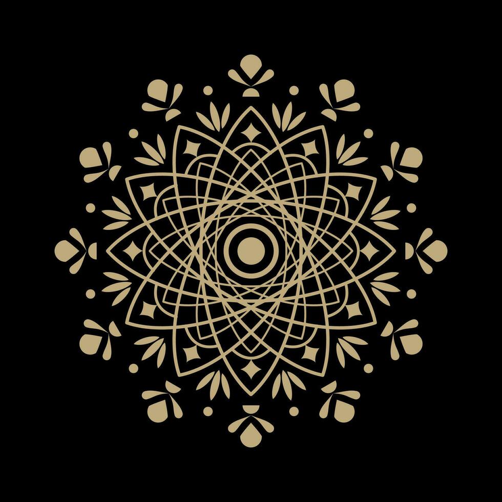 floral mandala with gold color, mandala, vector mandala, floral mandala, flower mandala, design for embroidery, illustration, vector