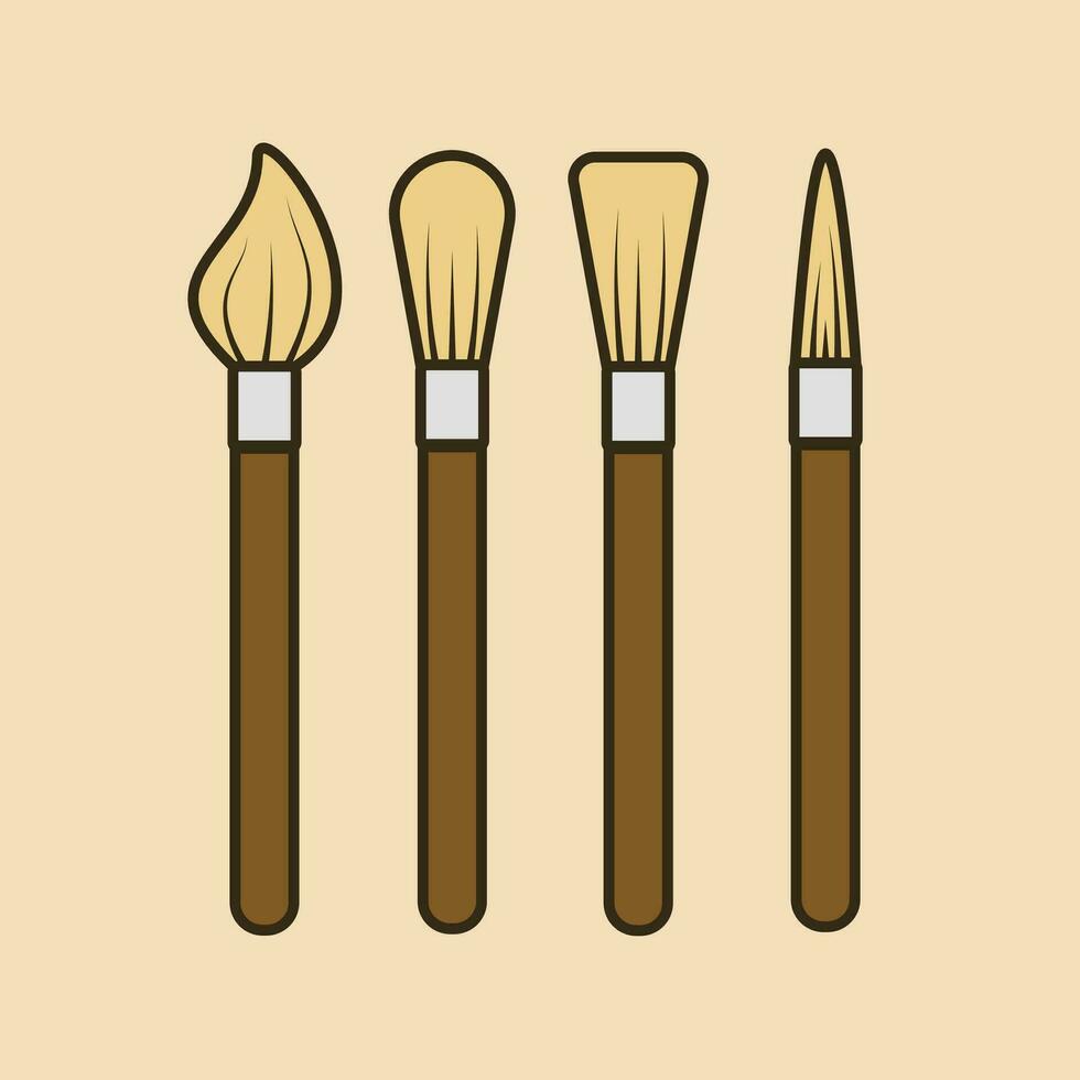 brush paint drawing vector