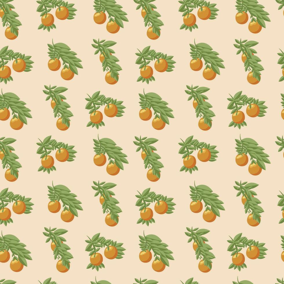 Orange seamless pattern. Vector seamless texture. Orange background.