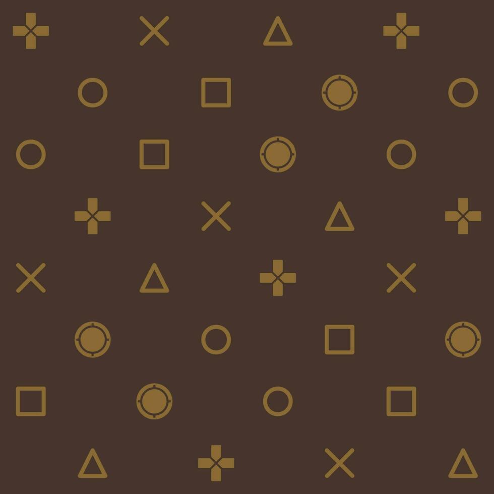 Seamless button game console luxury. Seamless pattern for printing, fabric, and background. Vector illustration.
