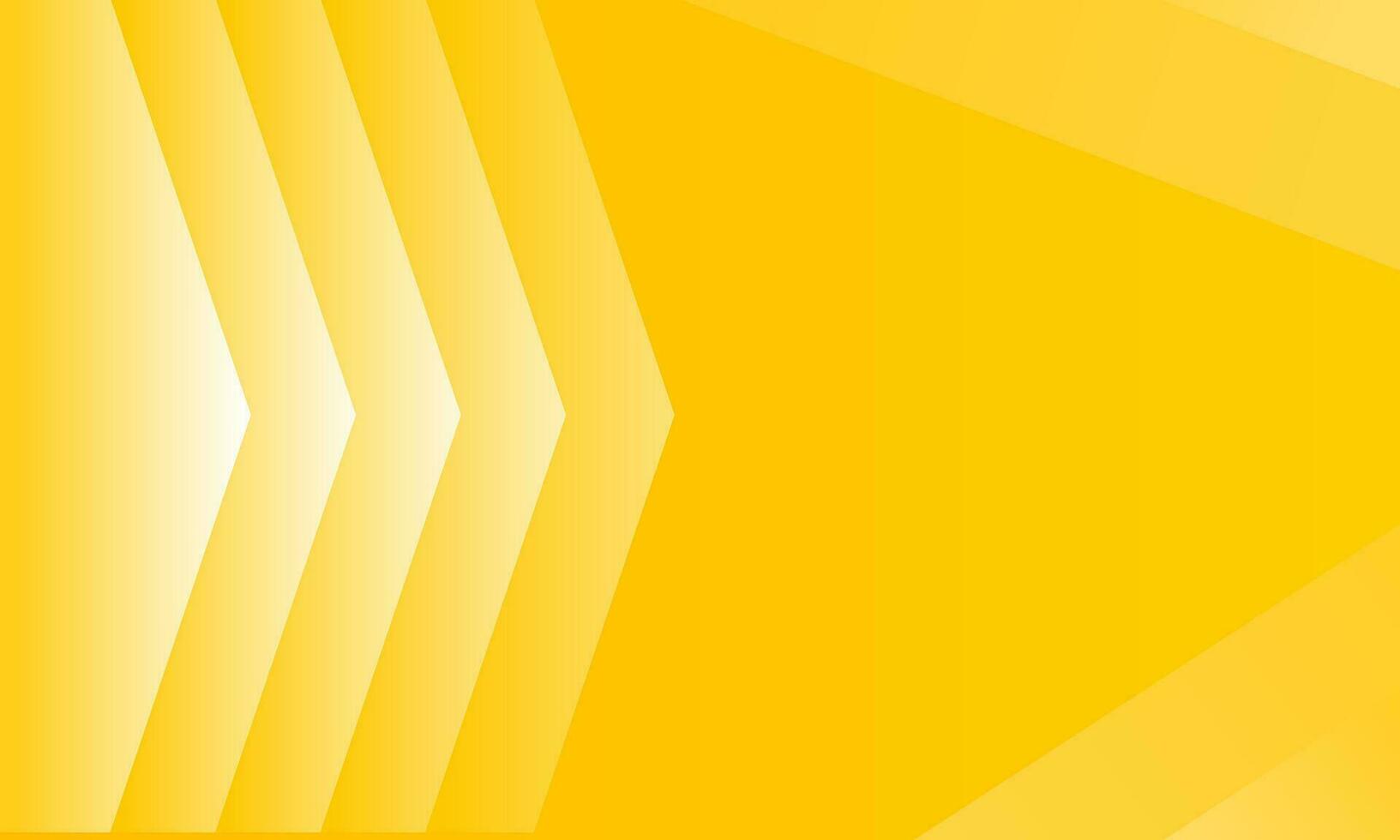 Abstract speed arrow glowing with lighting on yellow background. Vector illustration.