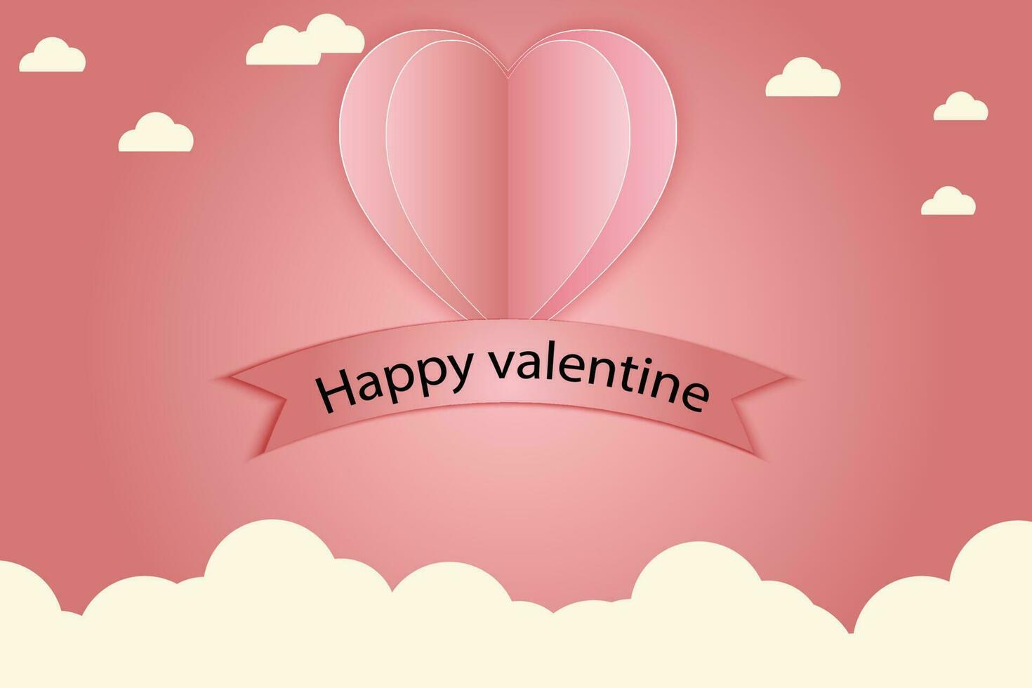 Valentine's Day Love Day Percussion Vector Illustration Heart Shaped