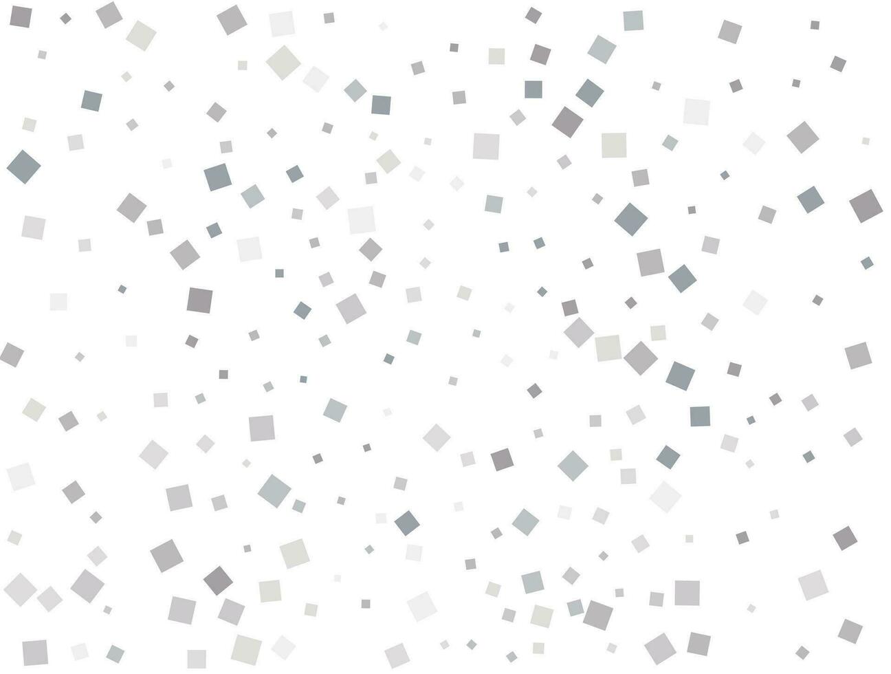 Gender neutral silver square confetti. Vector illustration