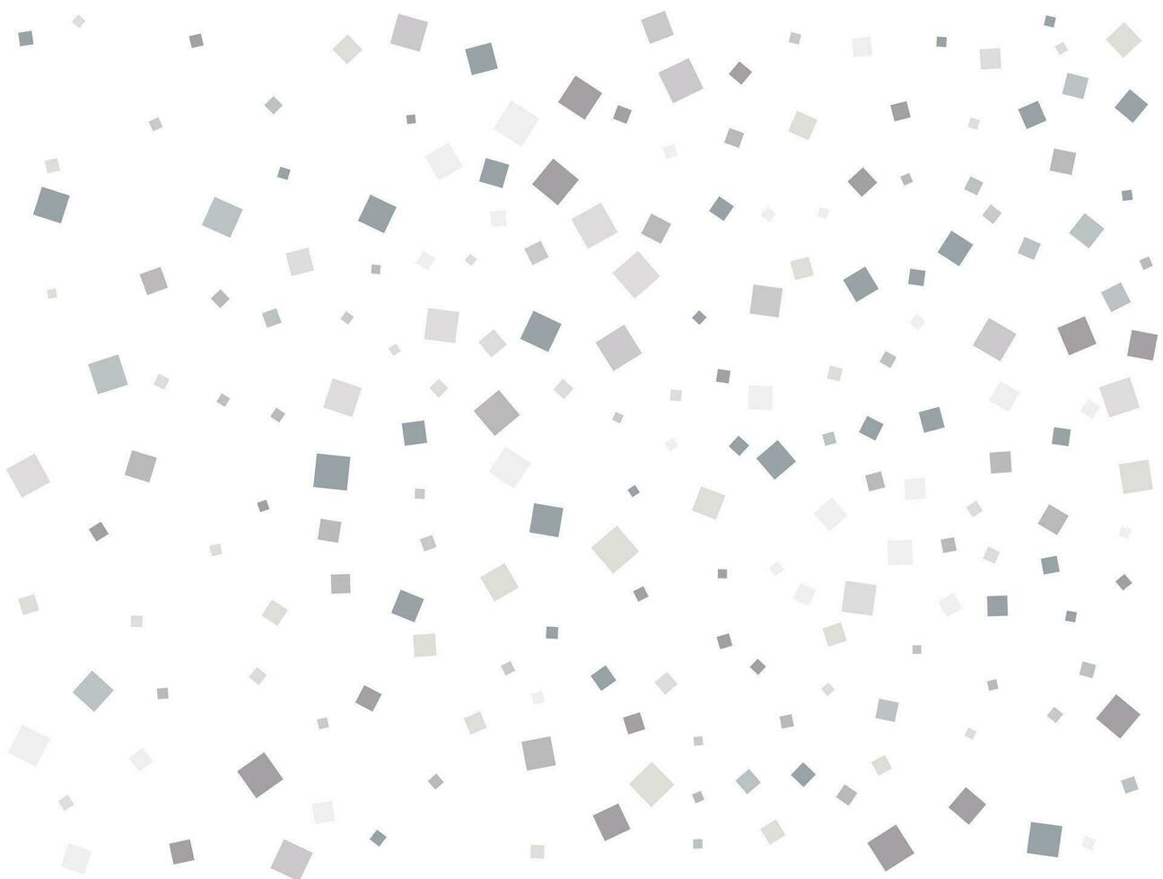 Gender neutral silver square confetti. Vector illustration