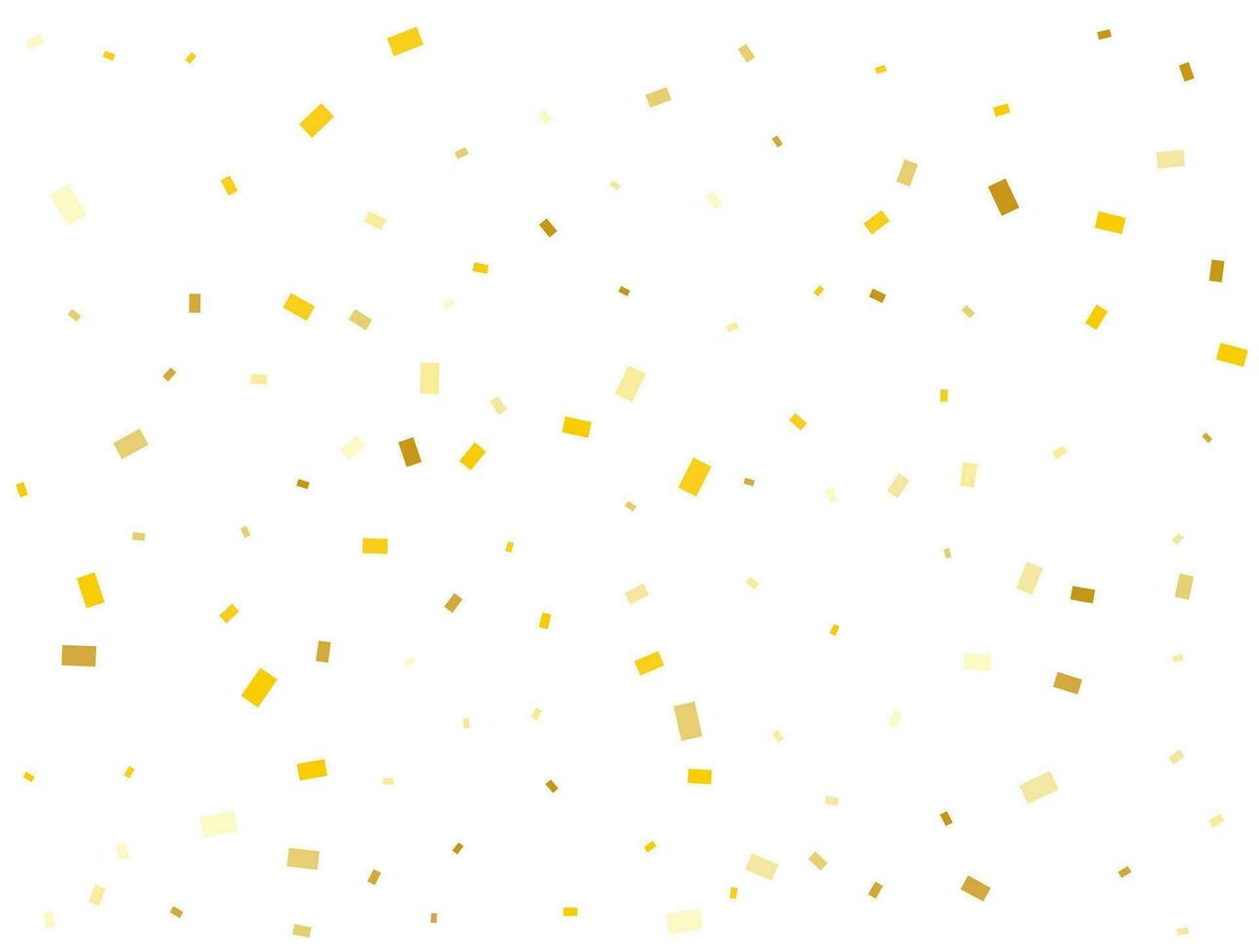 Light Golden Rectangles. Confetti celebration, Falling Golden Abstract Decoration for Party. Vector illustration