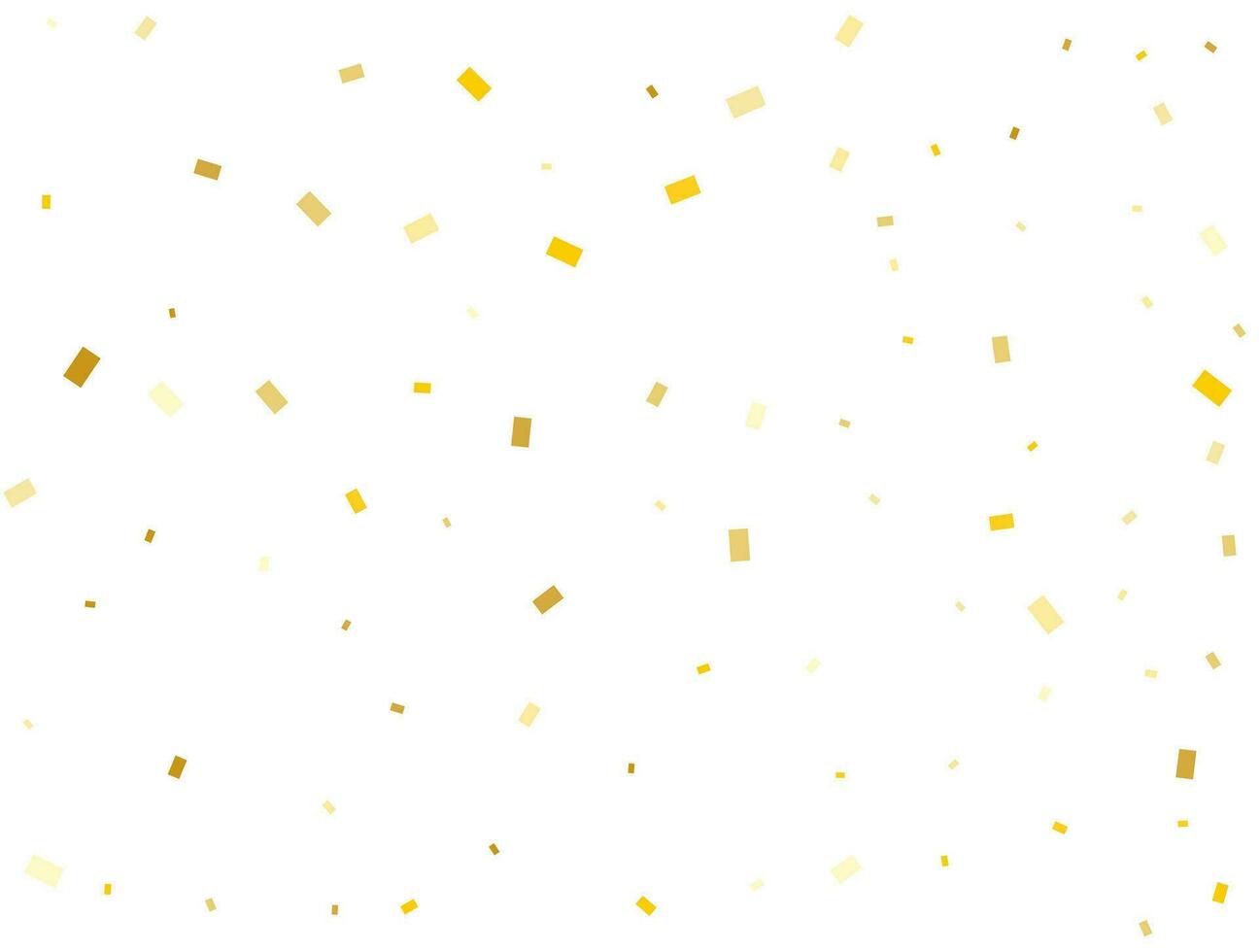 Light Golden Rectangles. Confetti celebration, Falling Golden Abstract Decoration for Party. Vector illustration