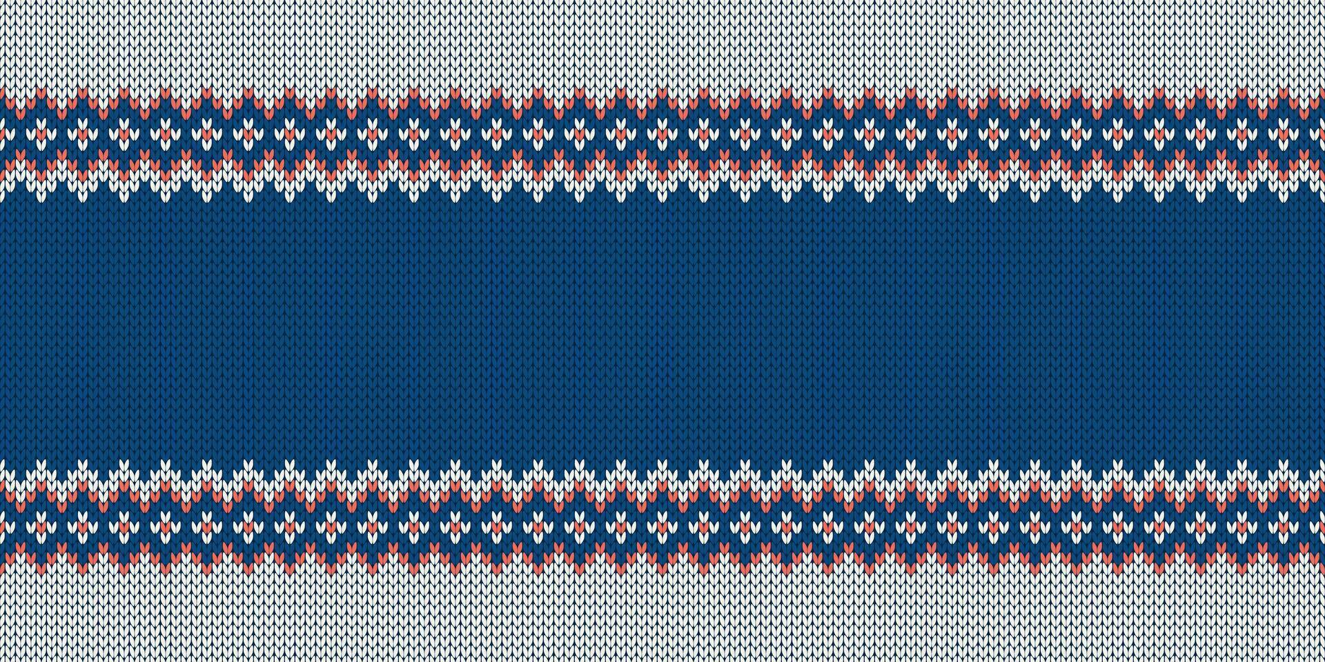 Knitwear template with empty place for text. Wide background. vector