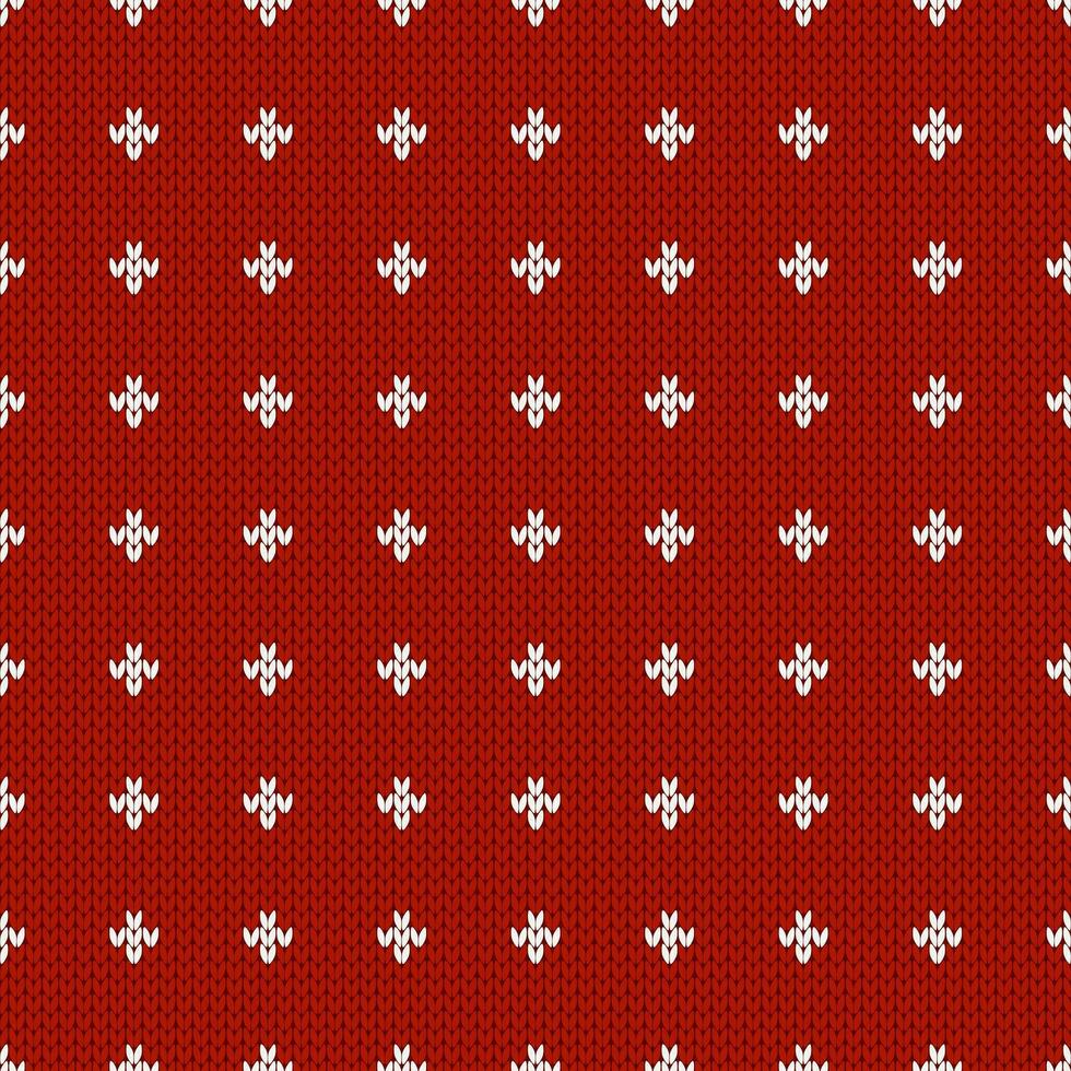 Winter knitted seamless pattern with dots. Vector illustration.