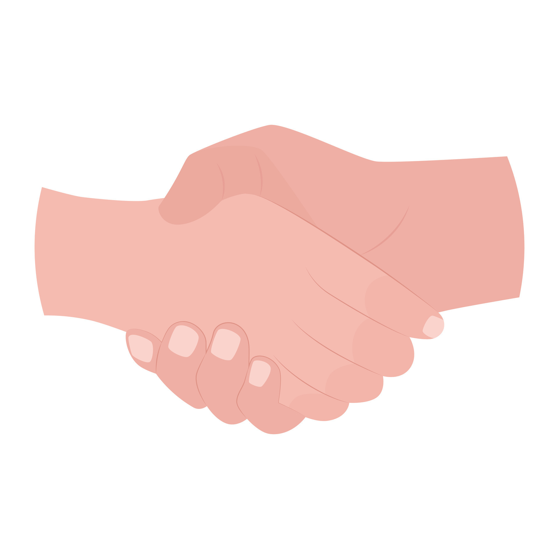 Handshake Vector Icon Isolated Partnership Hand Emoji Illustration