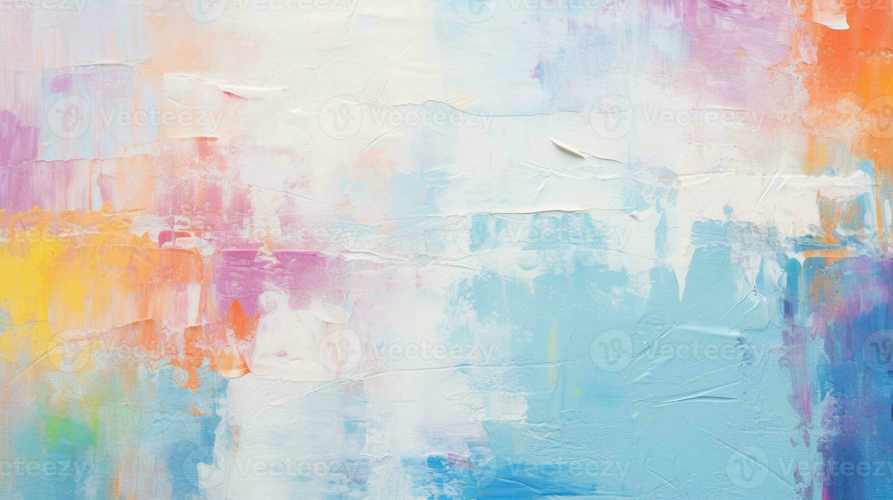 Oil painting on canvas, abstract color painting. Generative AI photo