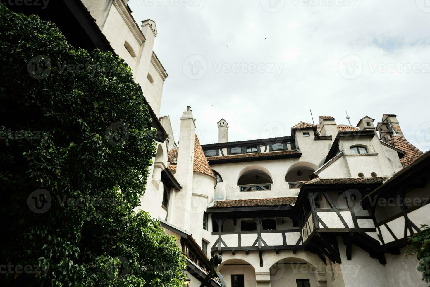 The Bran Castle in Romania. Dracula medieval castle in Carpathians, Transylvania. photo