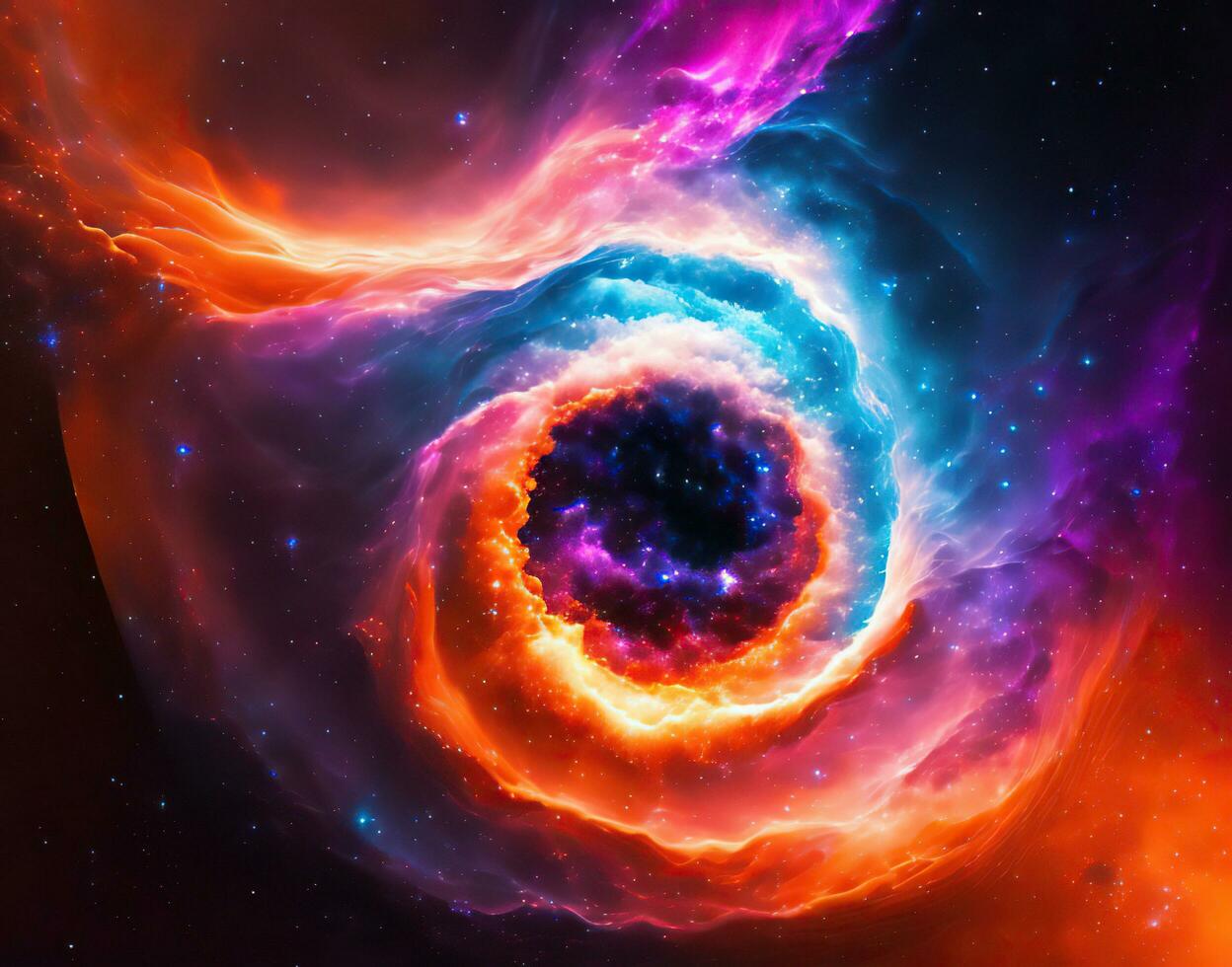 resumen antecedentes ese imita el textura de un nebulosa en espacio. ai generado foto