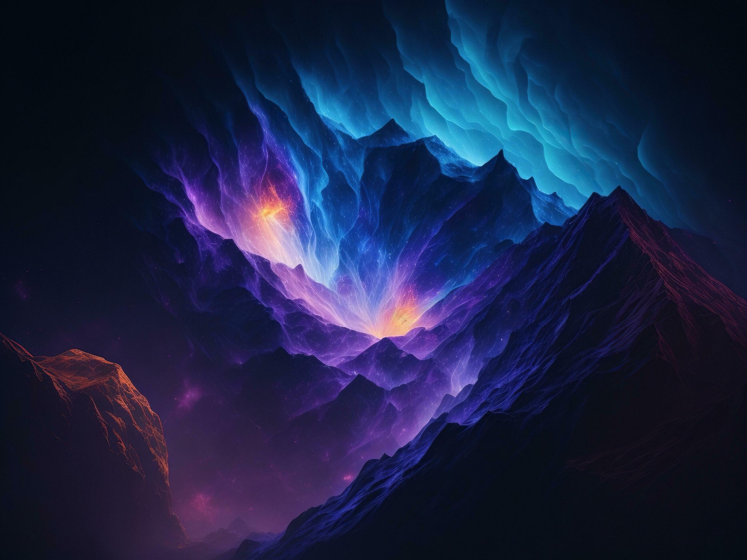 Abstract background that mimics the texture of a nebula in space. AI