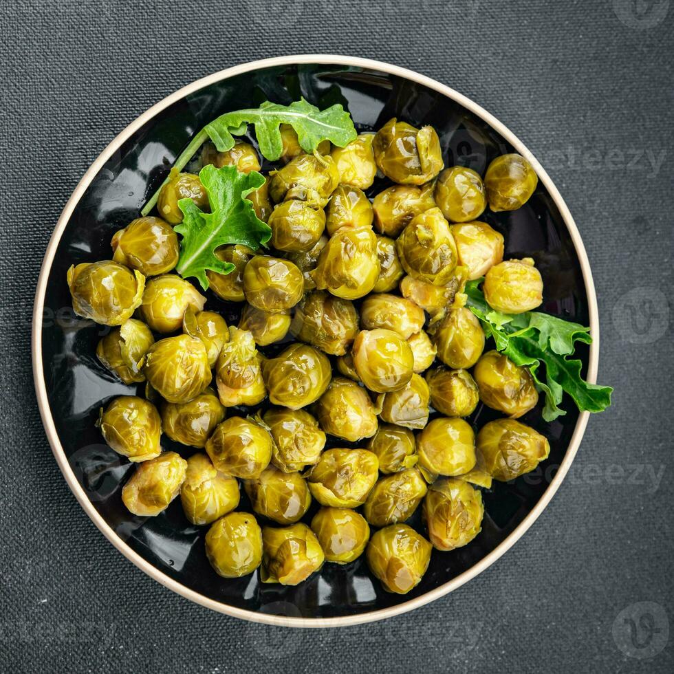 Brussels sprout vegetable food meal food snack on the table copy space food background photo