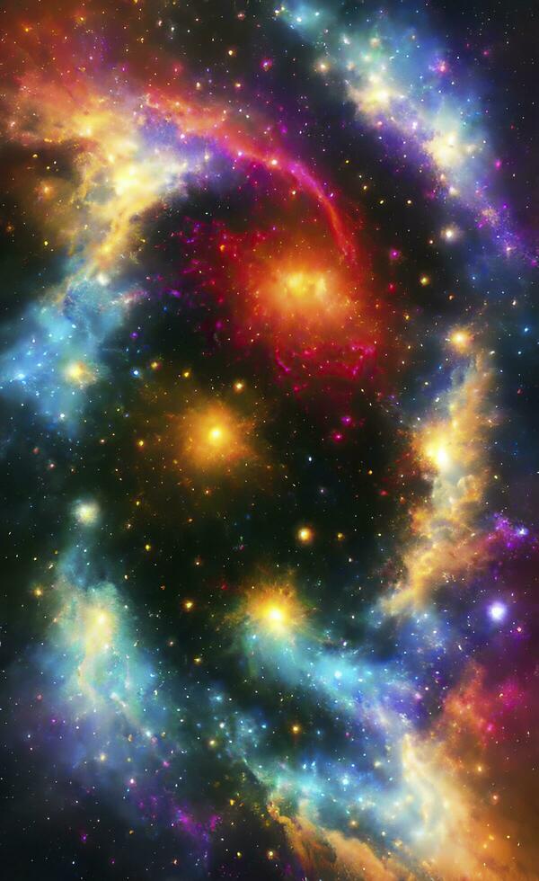 Abstract background, wallpaper that mimics the texture of a nebula in space. AI genareted photo