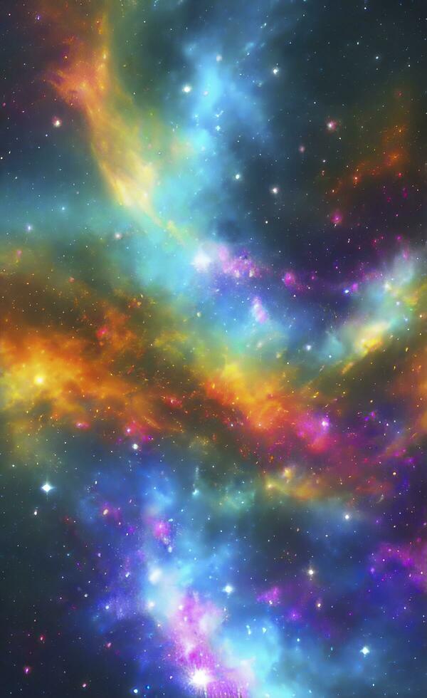 Abstract background, wallpaper that mimics the texture of a nebula in space. AI genareted photo