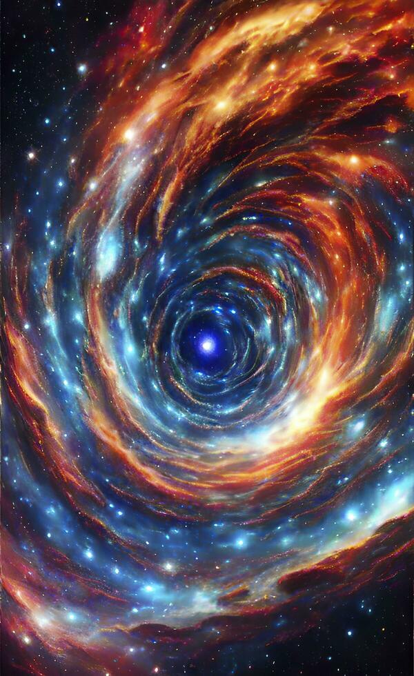Abstract background, wallpaper that mimics the texture of a nebula in space. AI genareted photo