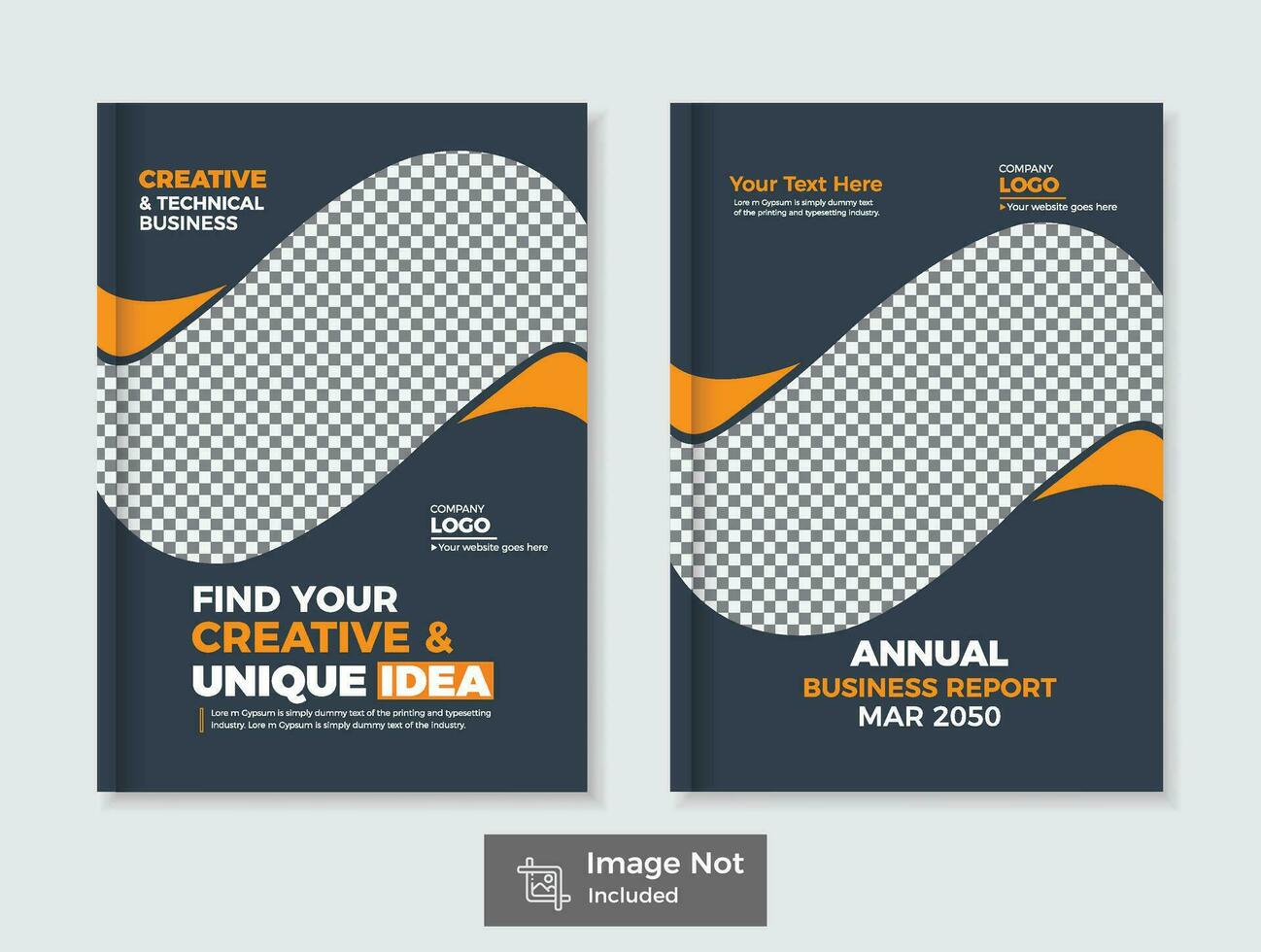 Modern Corporate Business Brochure Cover Template. vector