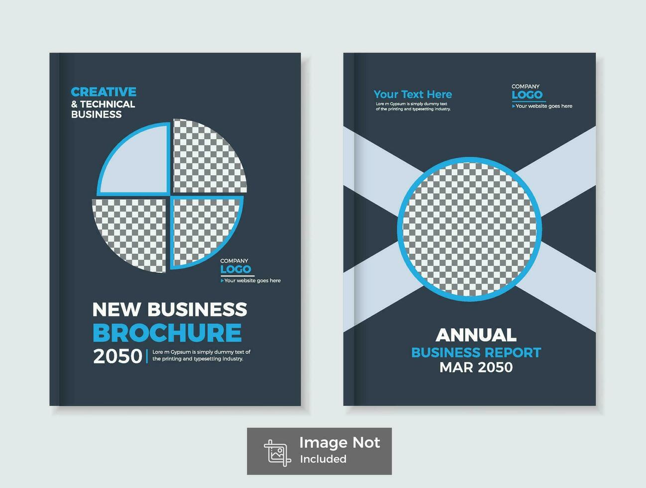 Modern Corporate Business Brochure Cover Template. vector