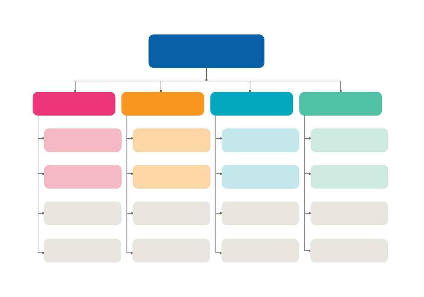 Infographic, Flowchart, Workflow, diagram, organization chart, vector illustration.