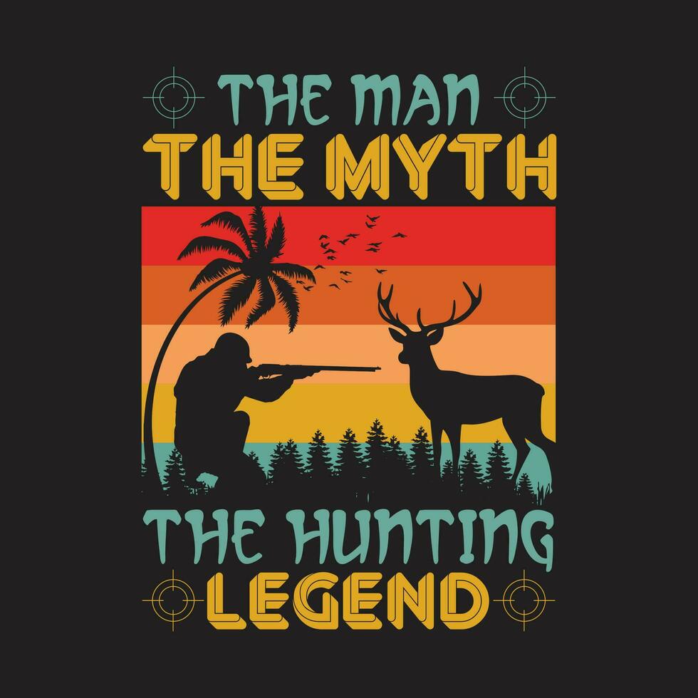 Hunting t shirt vector