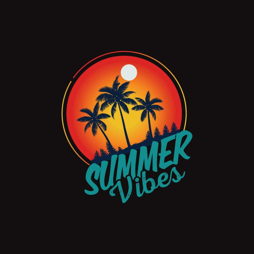 camiseta de verano vector