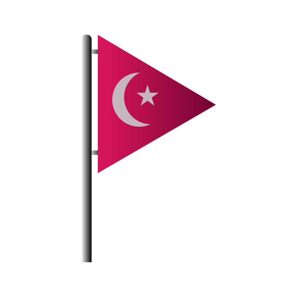 Table flag of Turkey icon, cartoon style  Generative Ai png