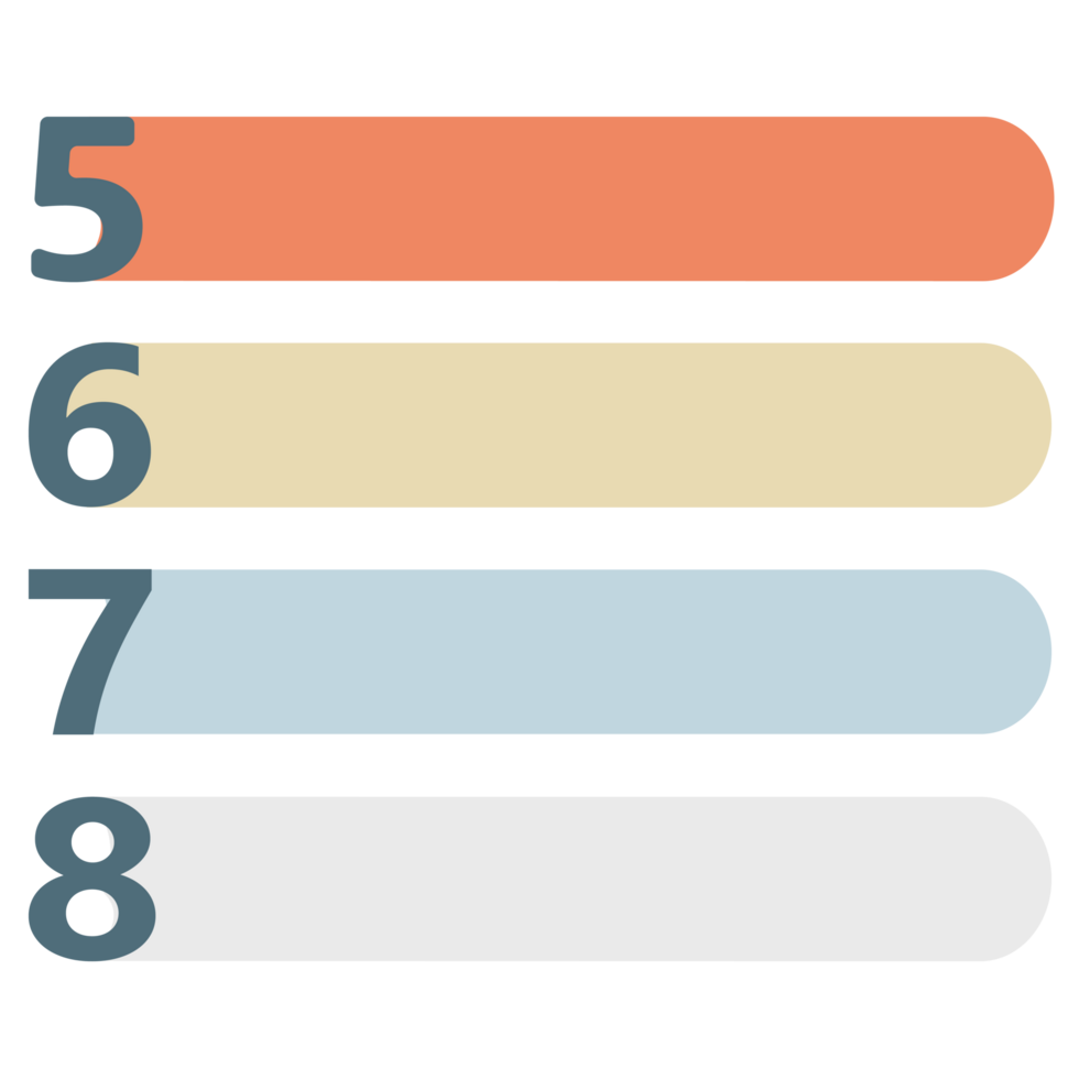 aufführen Nummer Reihenfolge Infografik png