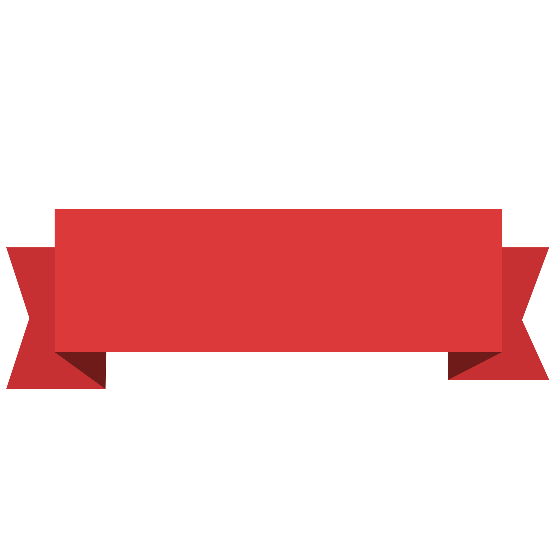 Red Ribbon Banner Design, Ribbon Decoration Background, Flat Ribbon For