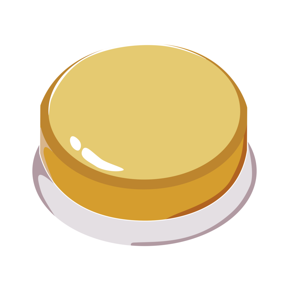 Yellow 3d button icon background for web or print design element png