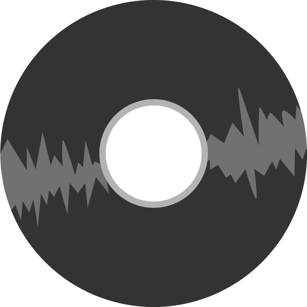 Vinyl record illustration png