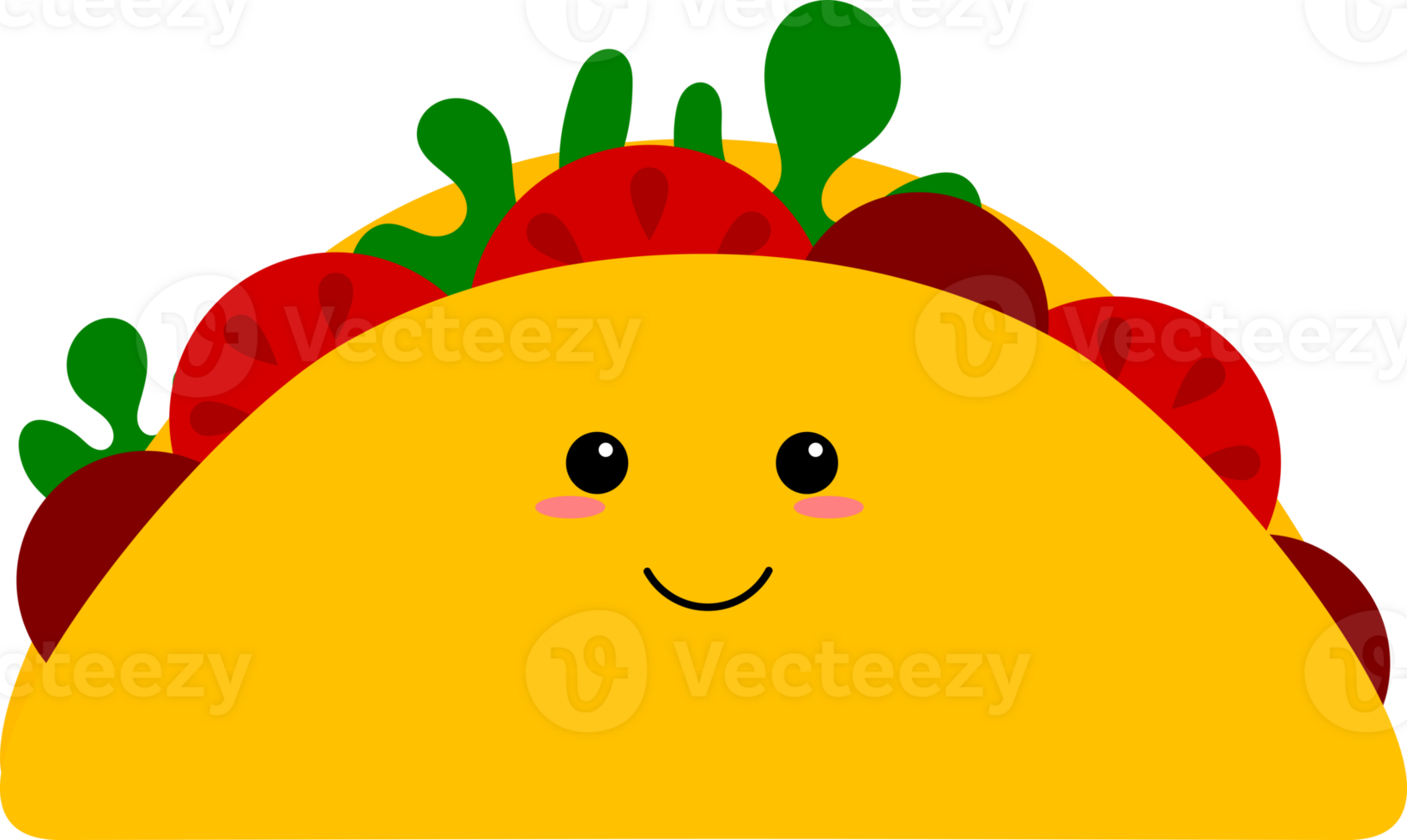 Kawaii burrito illustration png