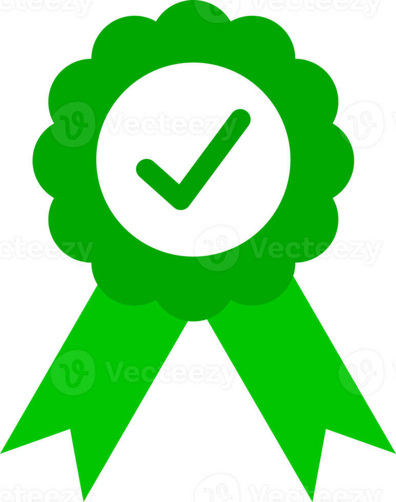 Certified medal icon png