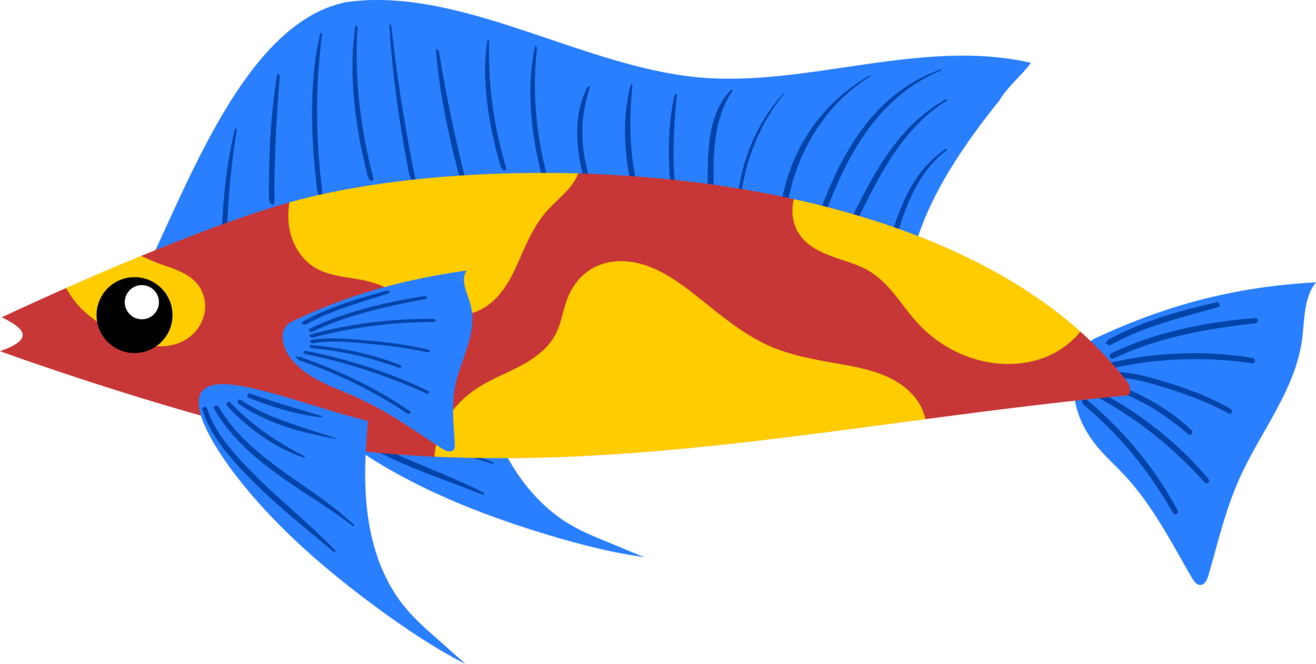 Cute tropical fish png