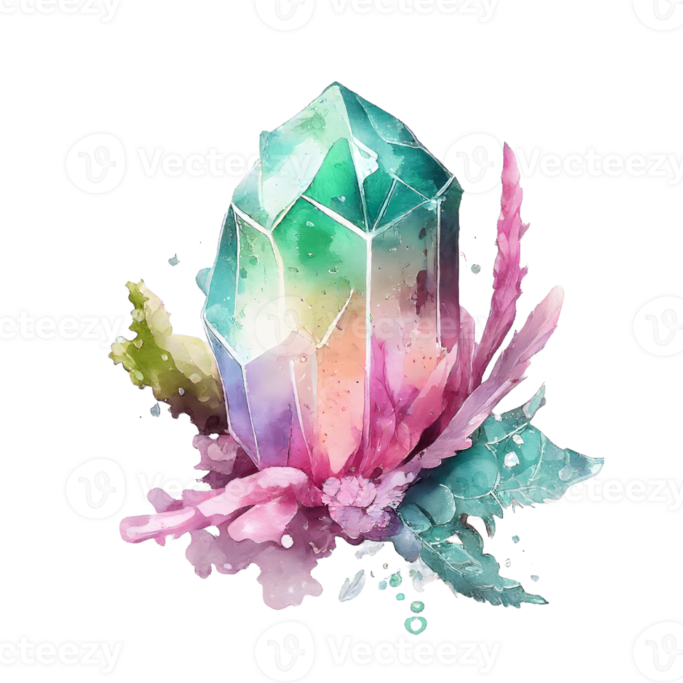 watercolor fairy crystal png