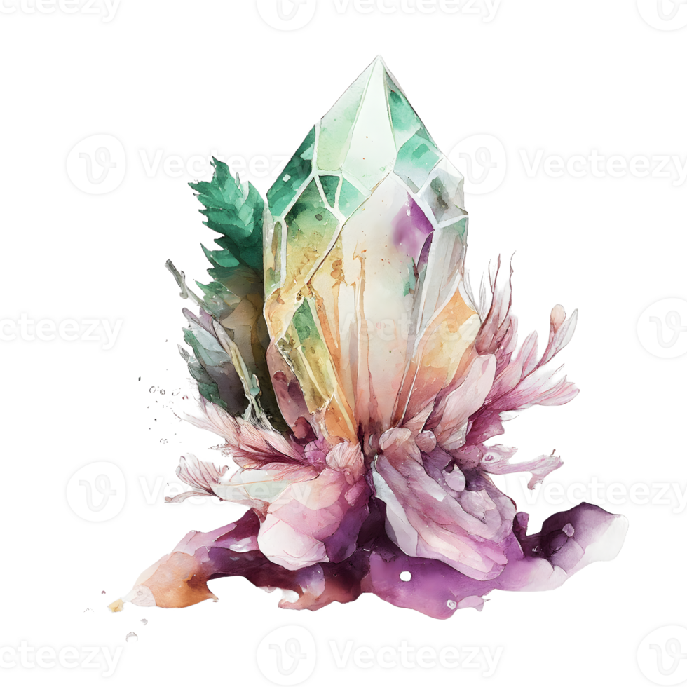 watercolor fairy crystal png