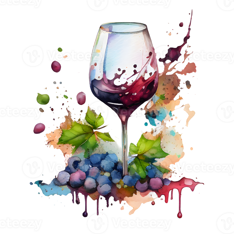 watercolor wine grapes png