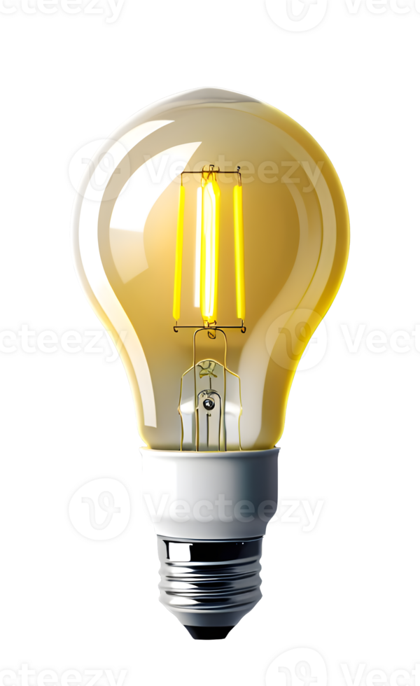 bulb light png AI Generative