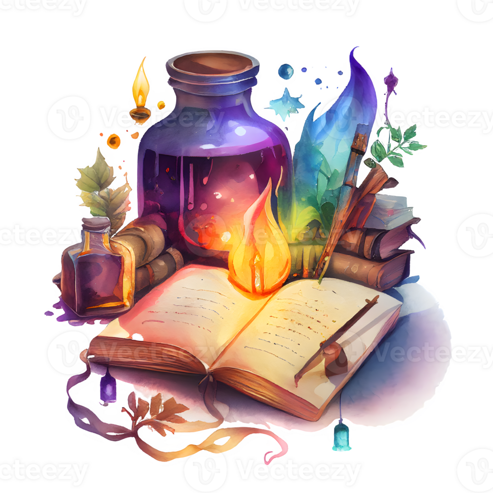watercolor wizard inventory png