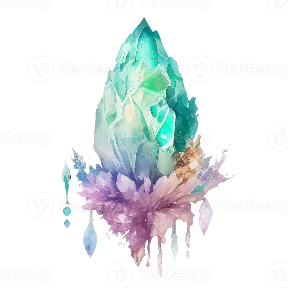 watercolor fairy crystal png