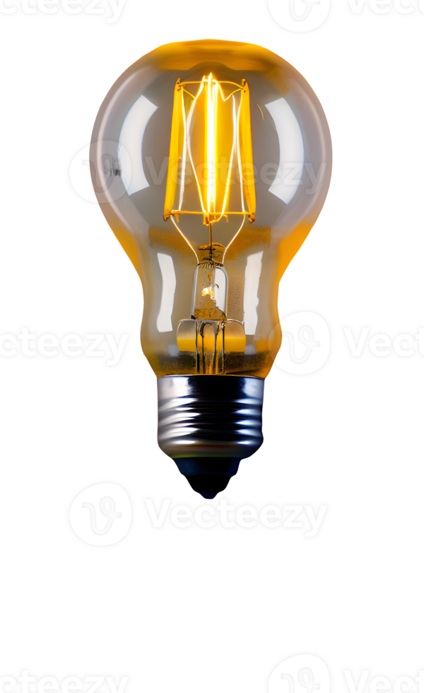 bulb light png AI Generative