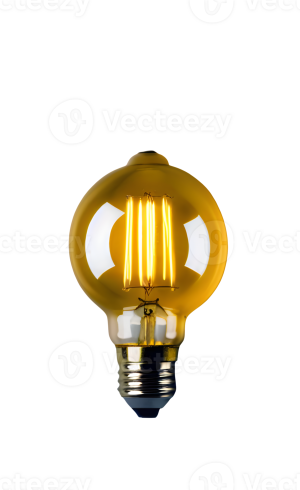 bulb light png AI Generative