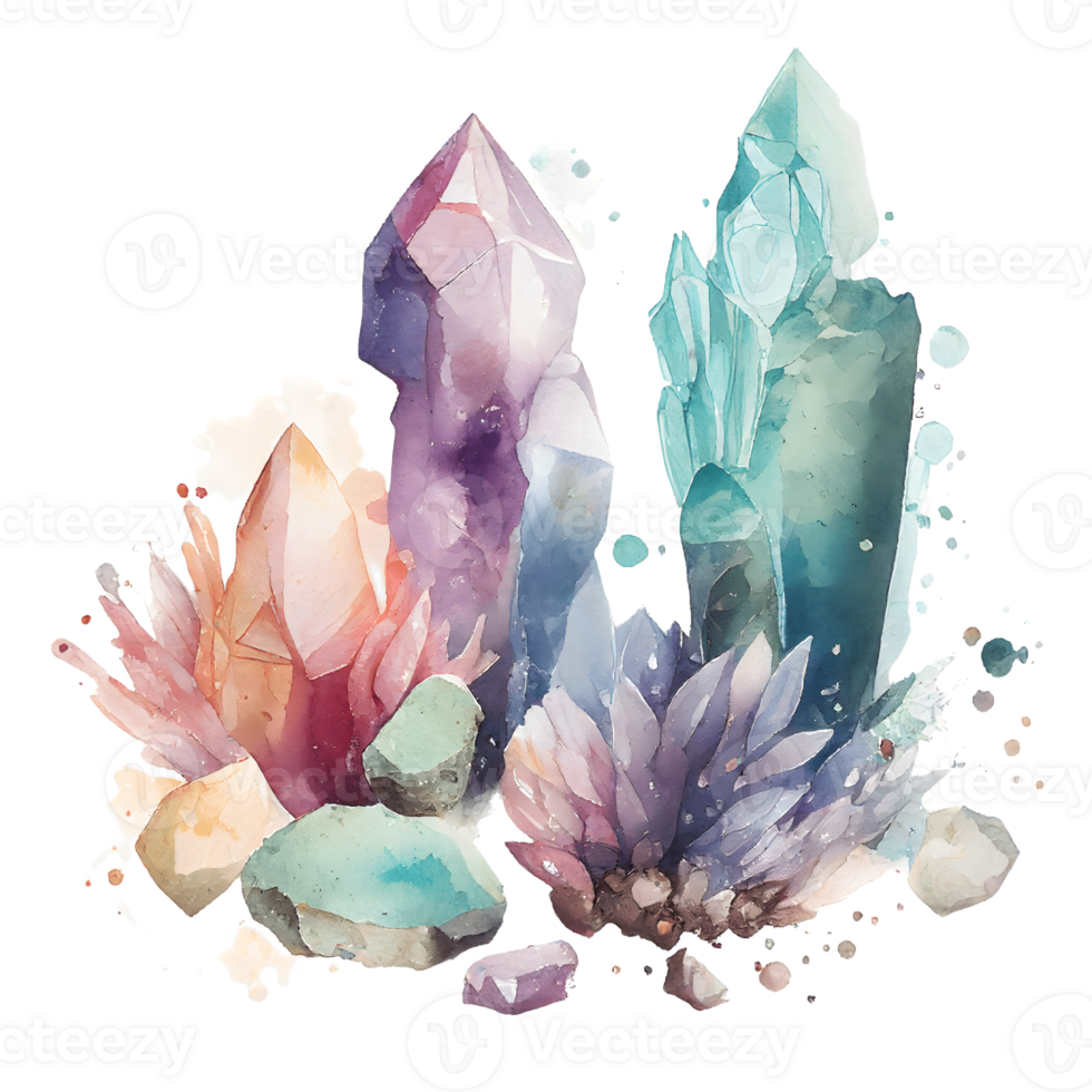 watercolor fairy crystal png