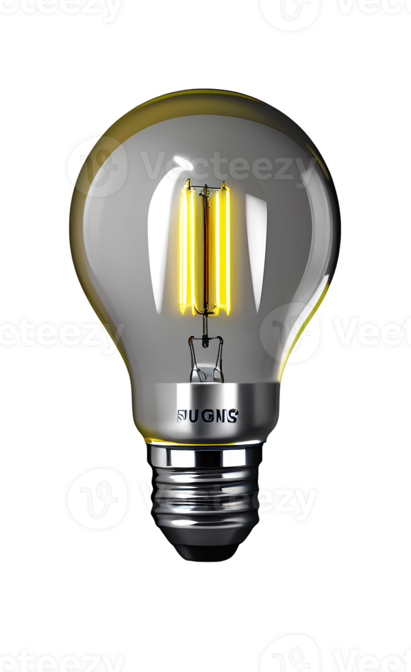 bulb light png AI Generative