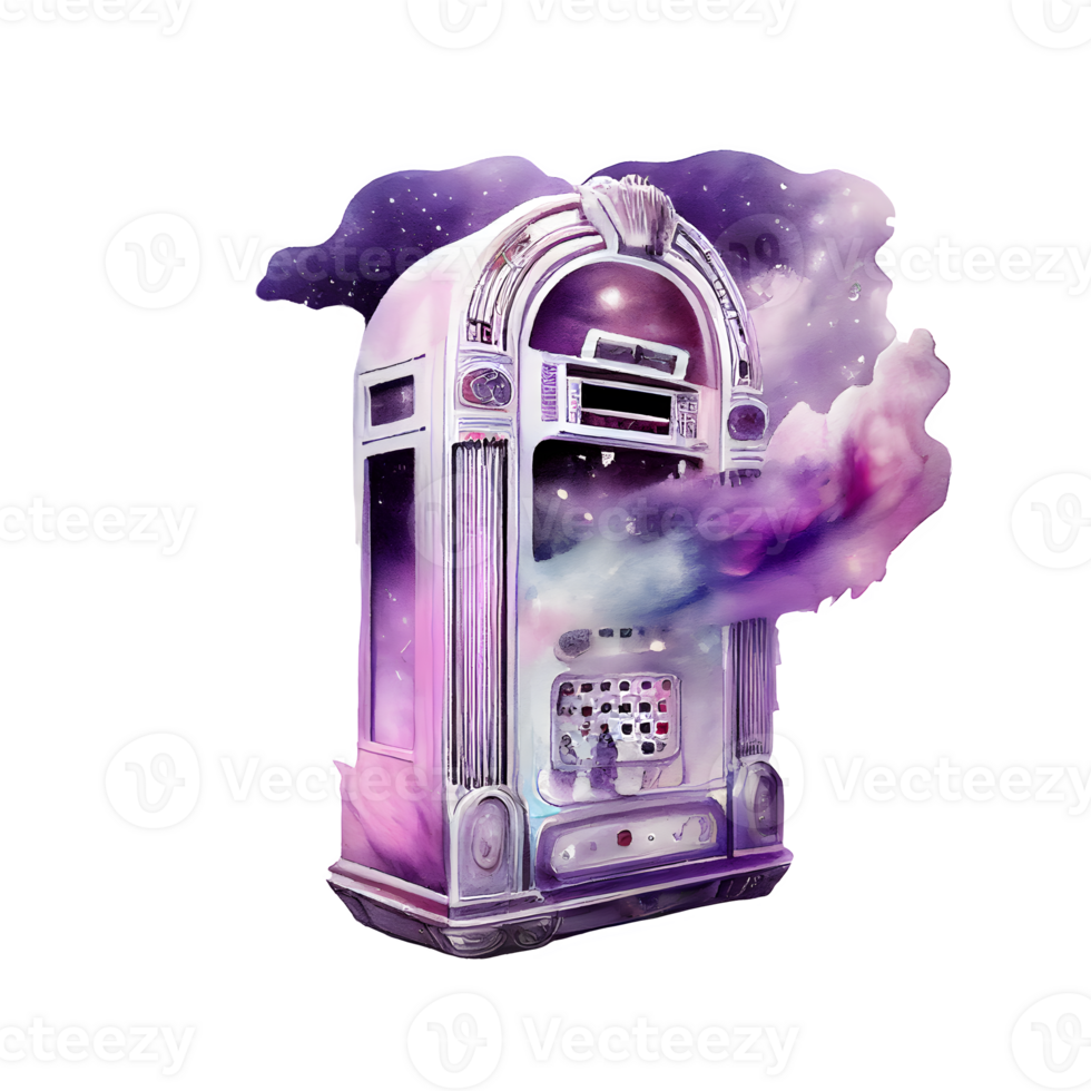 watercolor bar jukebox png