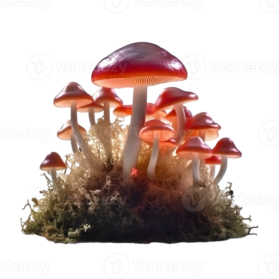 airytale fungi mushroom AI Generative png