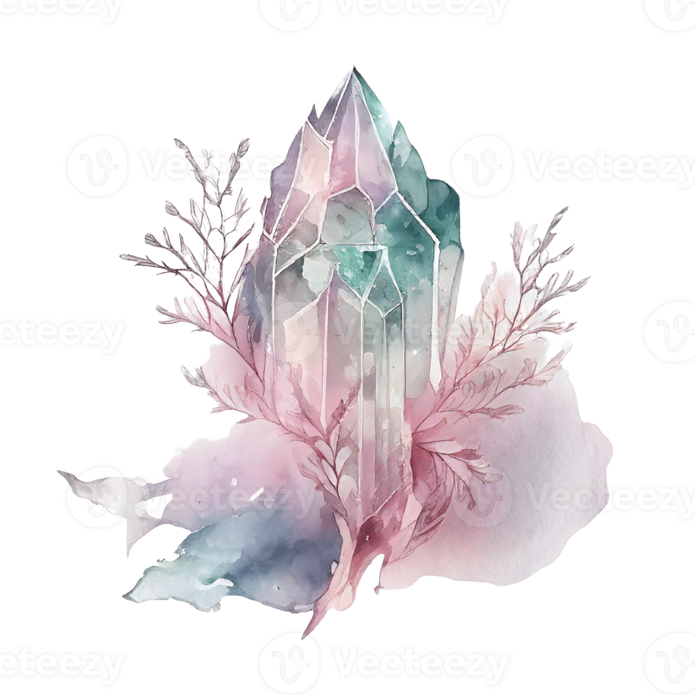 watercolor fairy crystal png