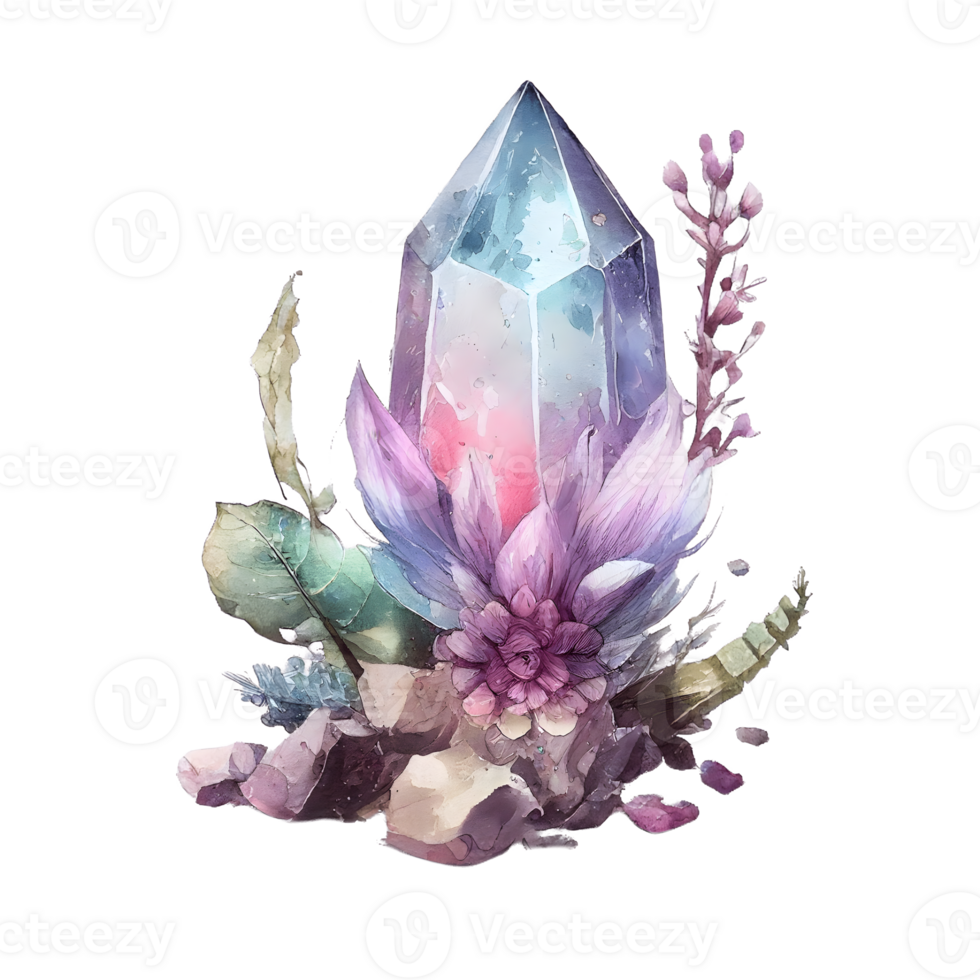 watercolor fairy crystal png